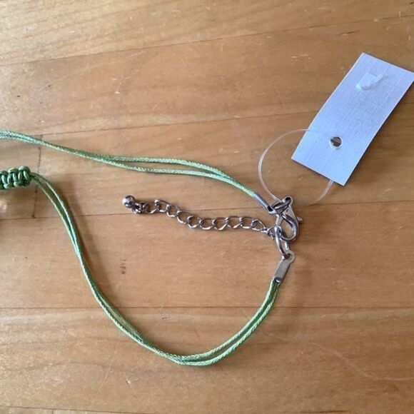 NWT JEWELRY SET NECKLACE/EARRINGS HAND PAINTED MOTHER OF PEARL​ - Picture 10 of 10